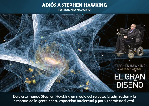 Imagen del escrito; Adiós a Stephen Hawking, de Patrocinio Navarro