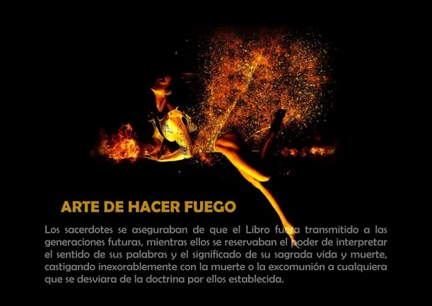 Imagen del escrito; Arte de hacer fuego de la tribu, de Anthony De Mello