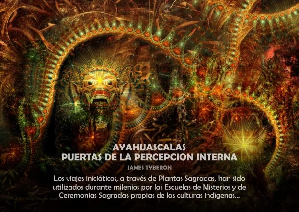 Imagen del escrito; Ayahuascalas puertas de la percepción interna, de Akashicos