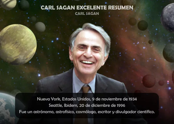 Imagen del escrito; Biografía de Carl Sagan, de Carl Sagan