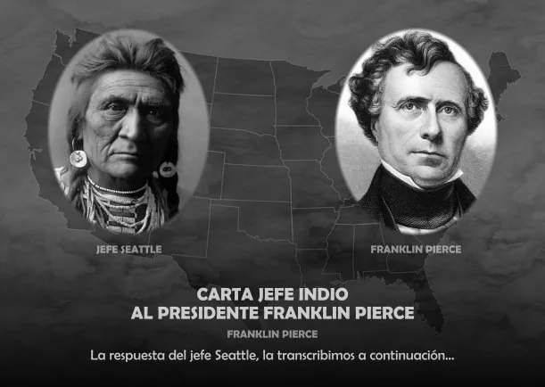 Imagen; Carta jefe indio al presidente Franklin Pierce; Sobre Politica