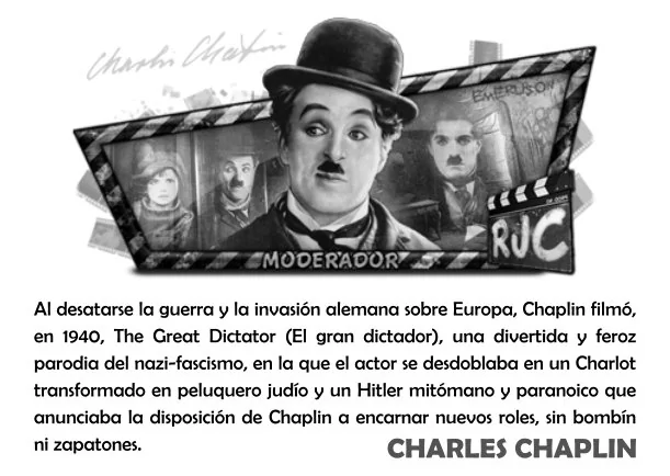 Imagen del escrito; Biografía de Charles Chaplin, de Charles Chaplin