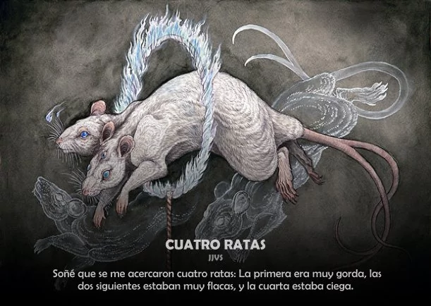 Imagen del escrito; Cuatro ratas, de Akashicos