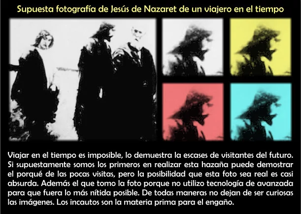 Imagen del escrito; Fotografía Jesús de Nazaret, de Sobre Jesus