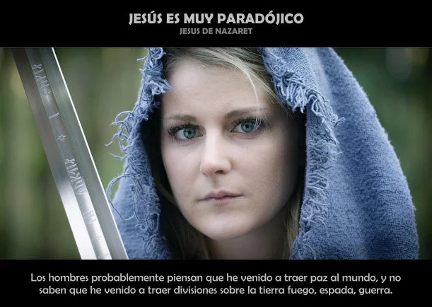 Imagen del escrito; Jesús es muy paradójico, de Osho