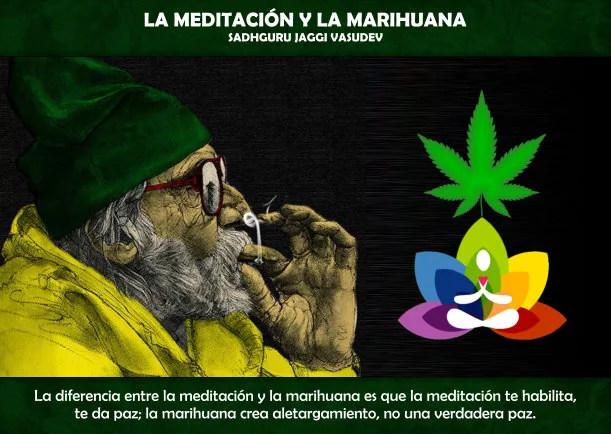 Imagen del escrito; La meditación y la marihuana, de Sadhguru Jaggi Vasudev