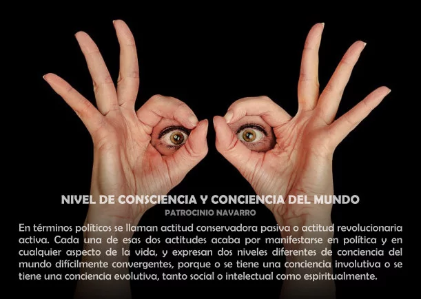 Imagen del escrito; Nivel de consciencia y conciencia del mundo, de Patrocinio Navarro