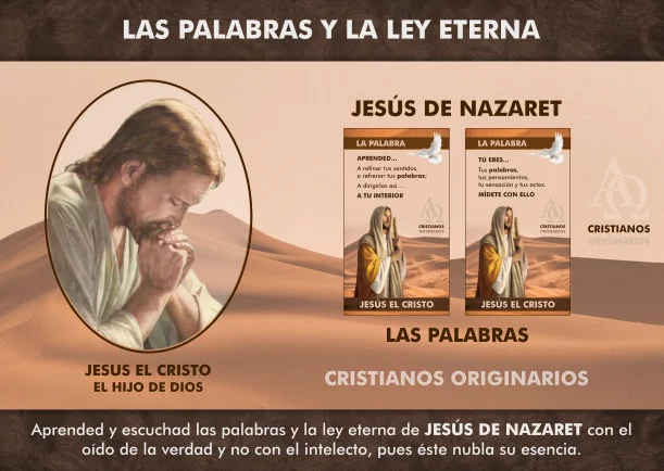 Imagen; Las palabras y la ley eterna de Jesús de Nazaret; Sobre Jesus