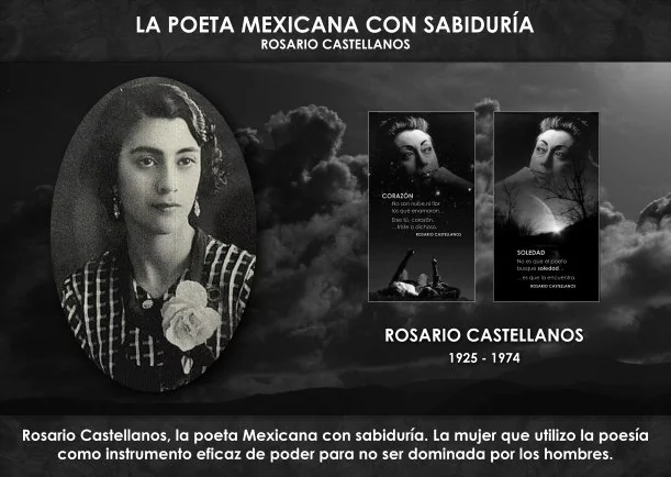 Imagen; La poeta Mexicana con sabiduría; Rosario Castellanos