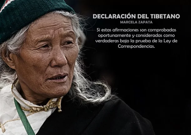 Imagen del escrito; Resumen de una declaración hecha por el tibetano, de Akashicos