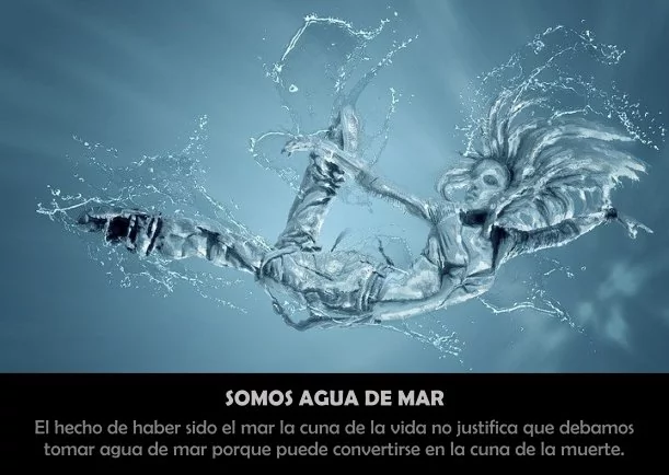 Imagen del escrito; Somos agua de mar, de Sobre El Agua