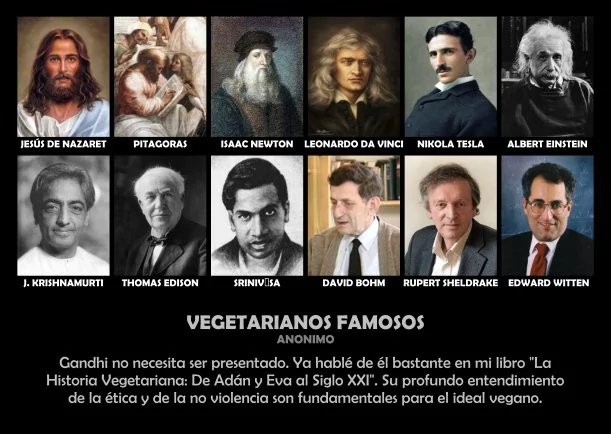 Imagen del escrito; Vegetarianos famosos, de Veganos