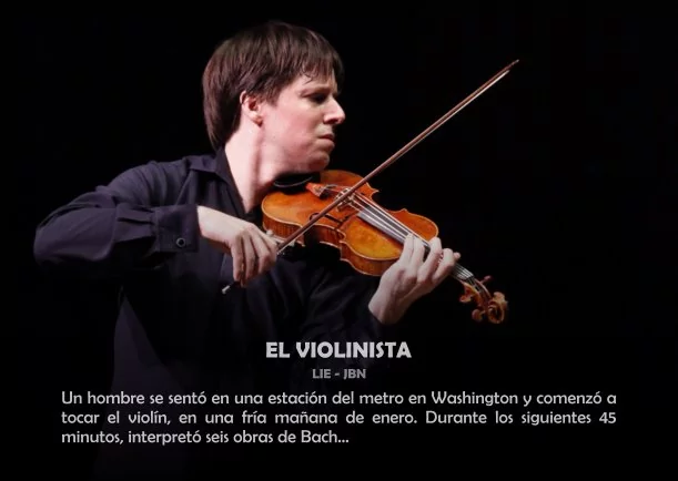 Imagen del escrito; El violinista, de Cuentos Y Moralejas