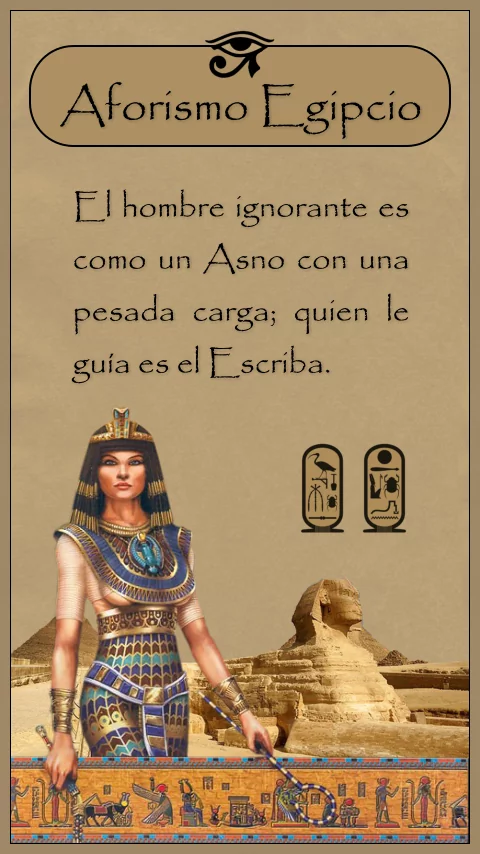Imagen de la frase de egipcias