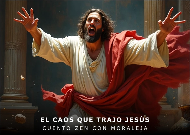 Imagen del cuento: El caos que trajo Jesús Imagen del cuento: El caos que trajo Jesús