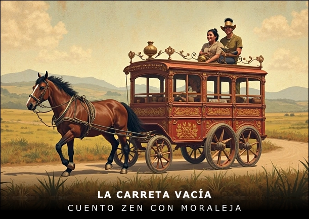 Imagen del cuento: La carreta vacía Imagen del cuento: La carreta vacía
