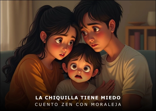 Imagen del cuento: La chiquilla tiene miedo
