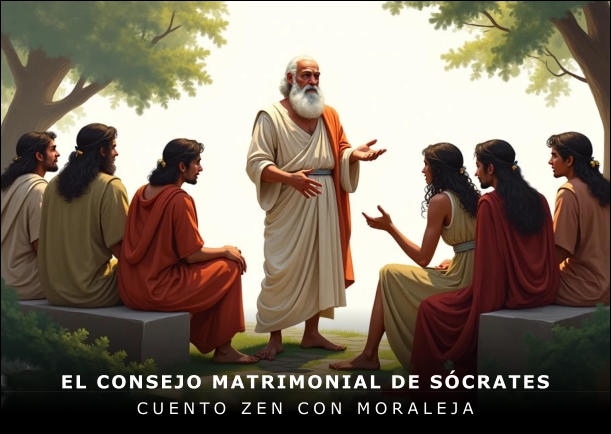 Imagen del cuento: El consejo matrimonial de Sócrates