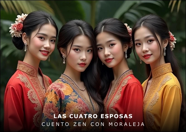 Imagen del cuento: Las cuatro esposas