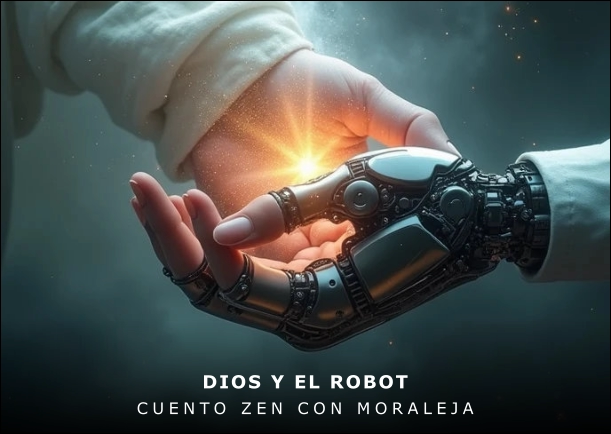 Imagen del cuento: Dios y el Robot