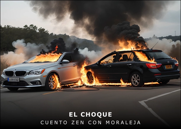 Imagen del cuento: El choque Imagen del cuento: El choque