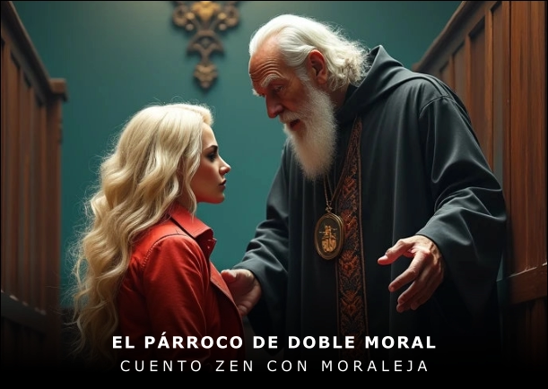 Imagen del cuento: El párroco de doble moral Imagen del cuento: El párroco de doble moral
