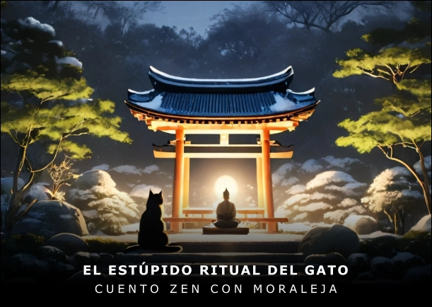Imagen del cuento: El estúpido ritual del gato Imagen del cuento: El estúpido ritual del gato