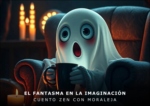 Imagen del cuento: El fantasma en la imaginación Imagen del cuento: El fantasma en la imaginación