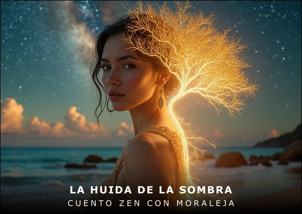 Imagen del cuento: La huida de la sombra Imagen del cuento: La huida de la sombra
