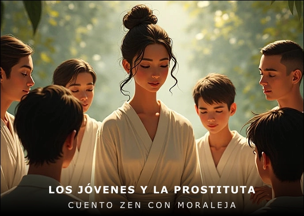 Imagen del cuento: Los jóvenes y la prostituta Imagen del cuento: Los jóvenes y la prostituta
