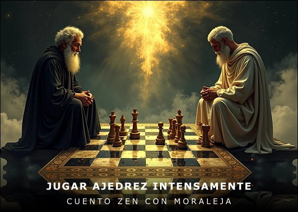 Imagen del cuento: Jugar ajedrez intensamente