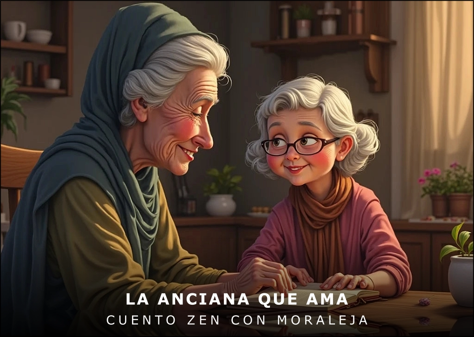 Imagen del cuento: La anciana que ama