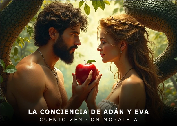 Imagen del cuento: La conciencia de Adán y Eva Imagen del cuento: La conciencia de Adán y Eva