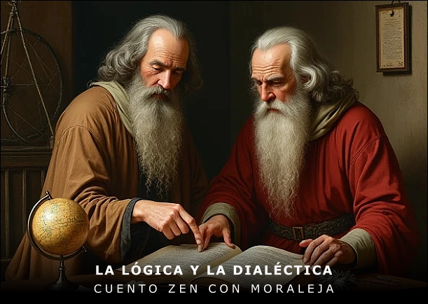 Imagen del cuento: La lógica y la dialéctica Imagen del cuento: La lógica y la dialéctica