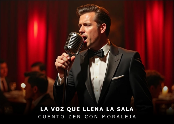 Imagen del cuento: La voz que llena la sala