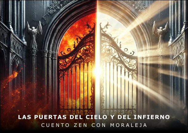 Imagen del cuento: Las puertas del cielo y del infierno
