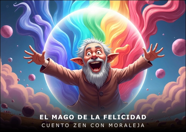 Imagen del cuento: El mago de la felicidad Imagen del cuento: El mago de la felicidad