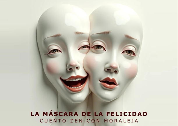 Imagen del cuento: La máscara de la felicidad Imagen del cuento: La máscara de la felicidad