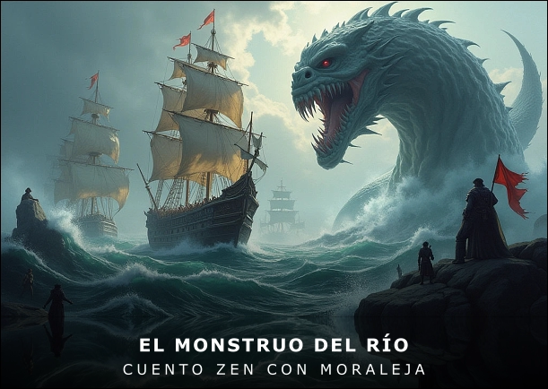 Imagen del cuento: El monstruo del río Imagen del cuento: El monstruo del río