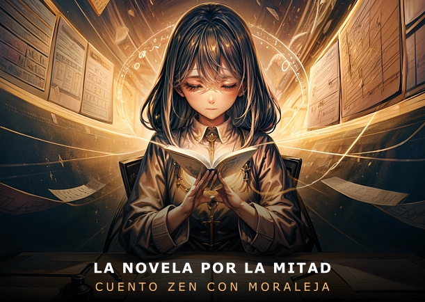 Imagen del cuento: La novela por la mitad Imagen del cuento: La novela por la mitad