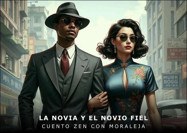 Imagen del cuento: La novia y el novio fiel Imagen del cuento: La novia y el novio fiel