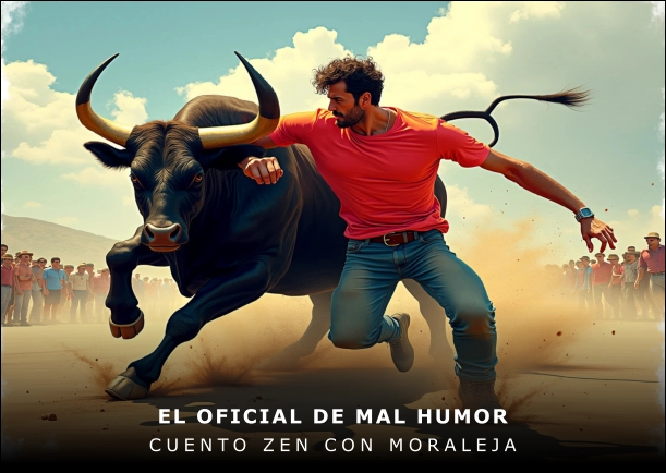 Imagen del cuento: El oficial de mal humor Imagen del cuento: El oficial de mal humor