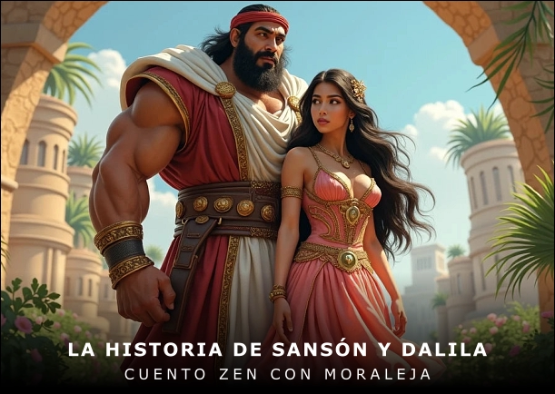 Imagen del cuento: La historia de sansón y Dalila