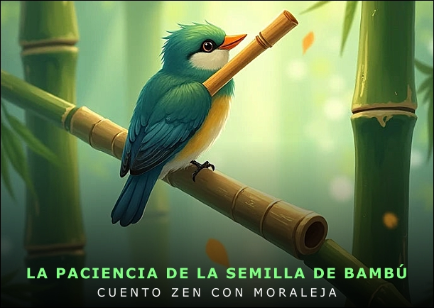Imagen del cuento: La paciencia de la semilla de bambú Imagen del cuento: La paciencia de la semilla de bambú