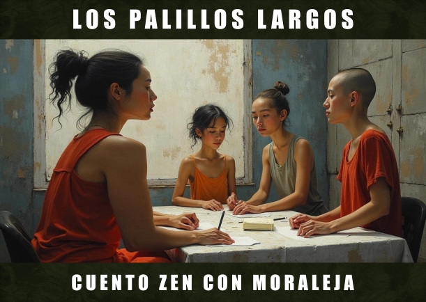Imagen del cuento: Los palillos largos (Egoístas) Imagen del cuento: Los palillos largos (Egoístas)