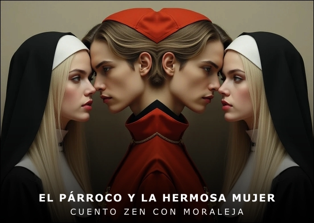 Imagen del cuento: El párroco y la hermosa mujer