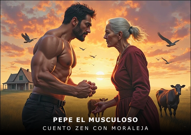 Imagen del cuento: Pepe el musculoso Imagen del cuento: Pepe el musculoso