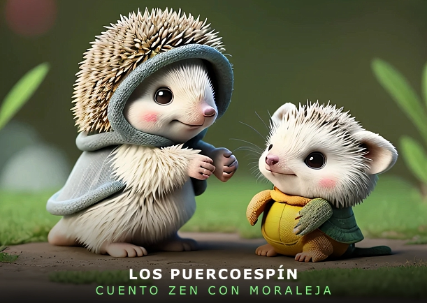 Imagen del cuento: Los puercoespín Imagen del cuento: Los puercoespín