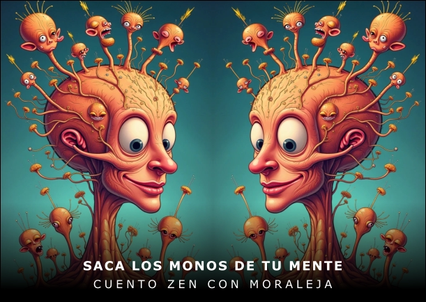 Imagen del cuento: Saca los monos de tu mente Imagen del cuento: Saca los monos de tu mente