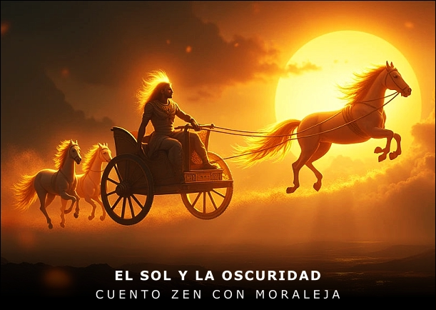 Imagen del cuento: El sol y la oscuridad Imagen del cuento: El sol y la oscuridad